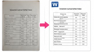 Фото → Word до