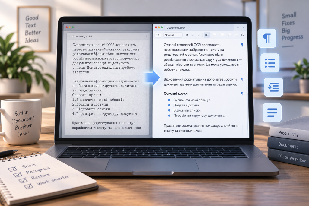 Чому після конвертації PDF у Word текст розсипається і як це виправити