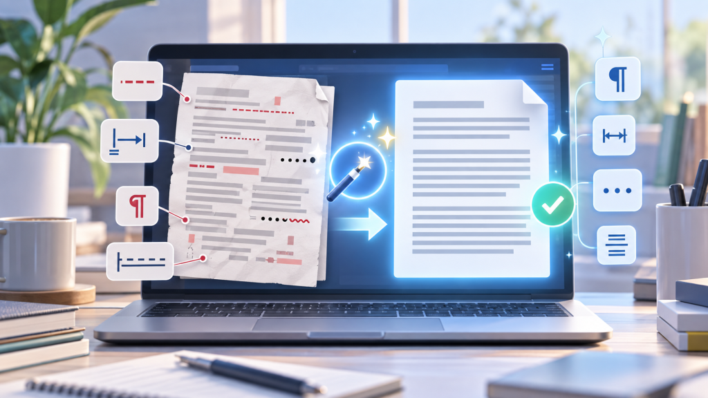Приховані помилки після OCR: як очистити Word від м’яких переносів, табуляцій, нерозривних пробілів і зайвих розривів